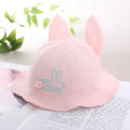 Cute cartoon design fancy summer baby sun hat with rabbit ear